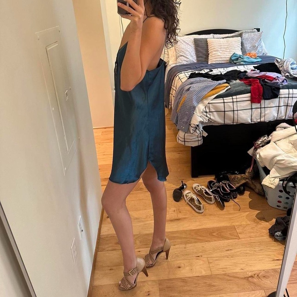 Secret Treasures Teal Chemise - Picture 3 of 7